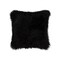 HomeRoots Decor 18" x 5" Contemporary Black Newzealand Sheepskin - Pillow